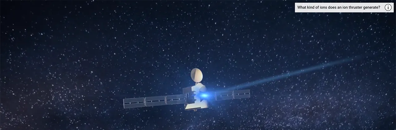 Colloid Thruster explainer video card