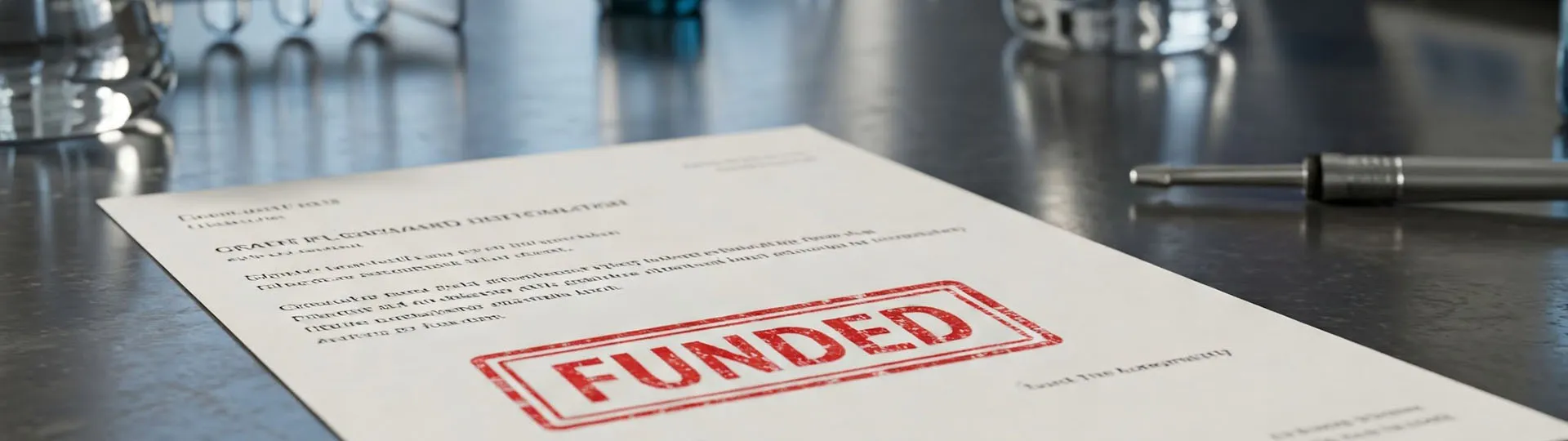 Grant award notification